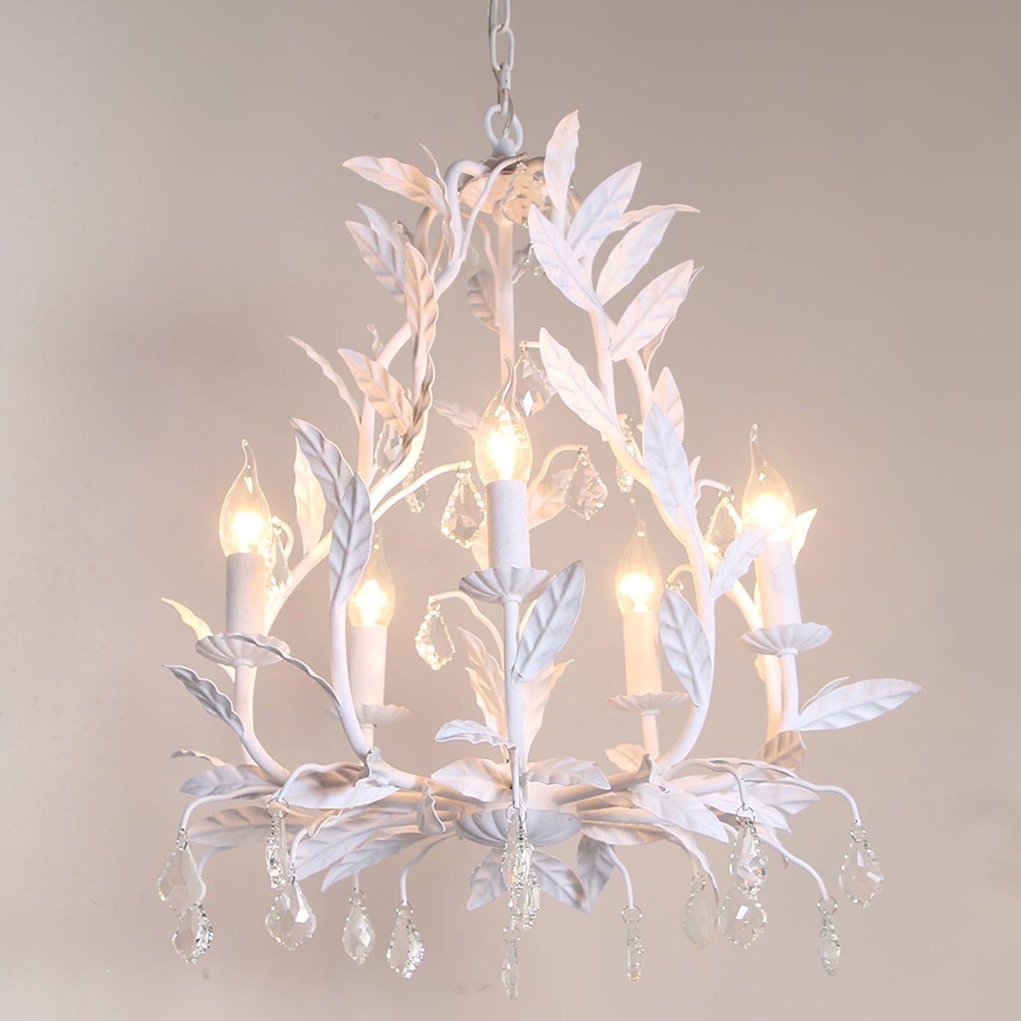 Circeo 5-Light Chandelier with Adjustable Height and Modern Elegance