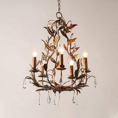 Circeo 5-Light Chandelier with Adjustable Height and Modern Elegance