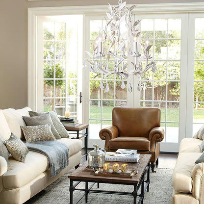 Circeo 5-Light Chandelier with Adjustable Height and Modern Elegance