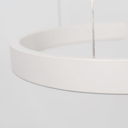 Modern Circular Chandelier - Adjustable LED Lighting & Dimmable Featur