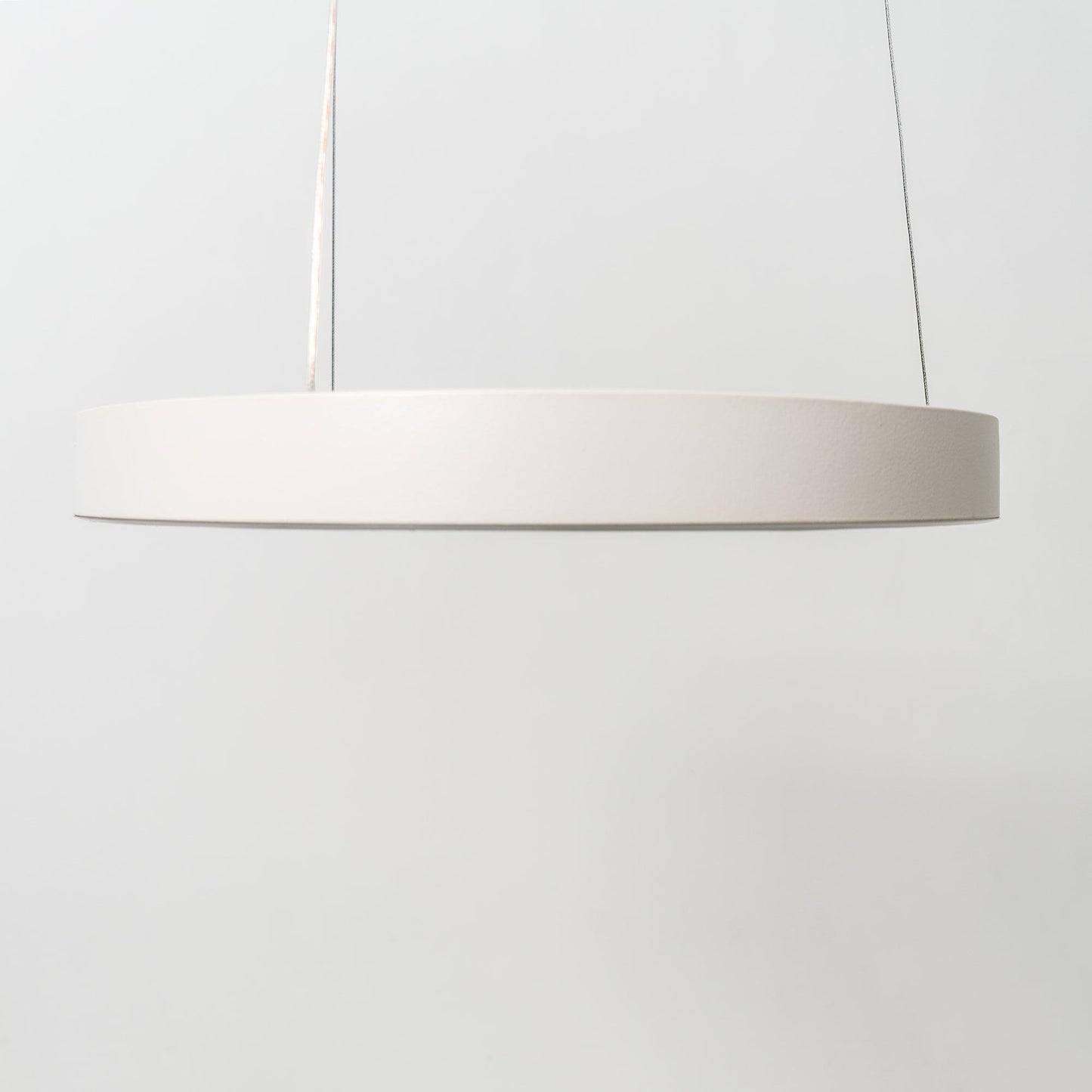 Modern Circular Chandelier - Adjustable LED Lighting & Dimmable Featur