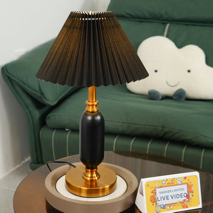 Elegant Classic Antique Table Lamp with Adjustable Brightness & Decora