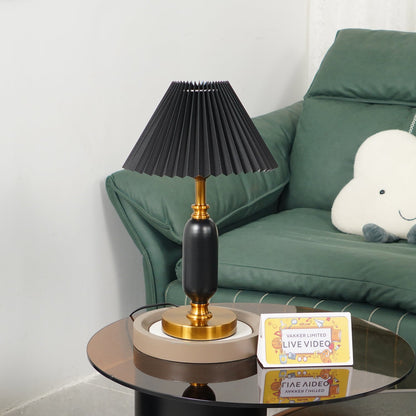 Elegant Classic Antique Table Lamp with Adjustable Brightness & Decora
