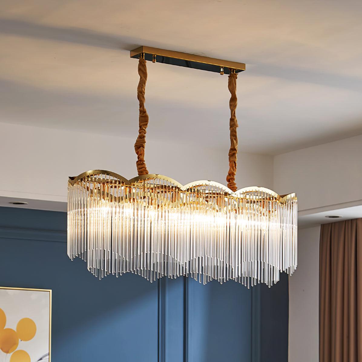 Elegant Maria Theresa Chandelier - Crystal Accents & Adjustable Height