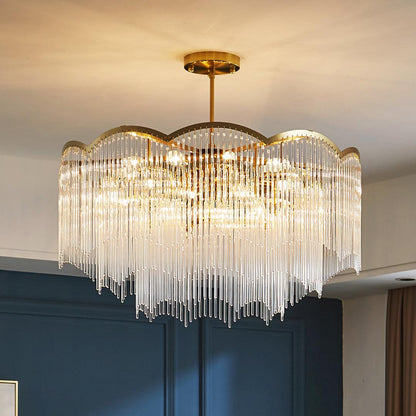 Elegant Maria Theresa Chandelier - Crystal Accents & Adjustable Height