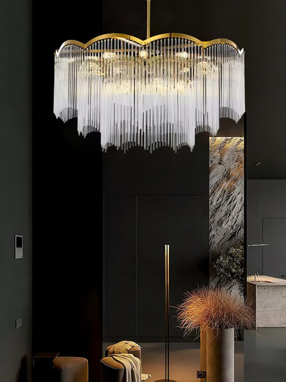 Elegant Maria Theresa Chandelier - Crystal Accents & Adjustable Height