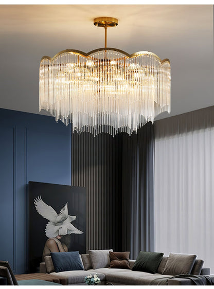 Elegant Maria Theresa Chandelier - Crystal Accents & Adjustable Height
