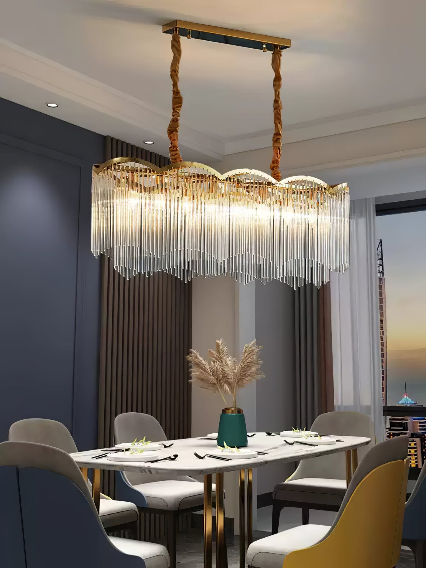 Elegant Maria Theresa Chandelier - Crystal Accents & Adjustable Height