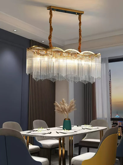 Elegant Maria Theresa Chandelier - Crystal Accents & Adjustable Height
