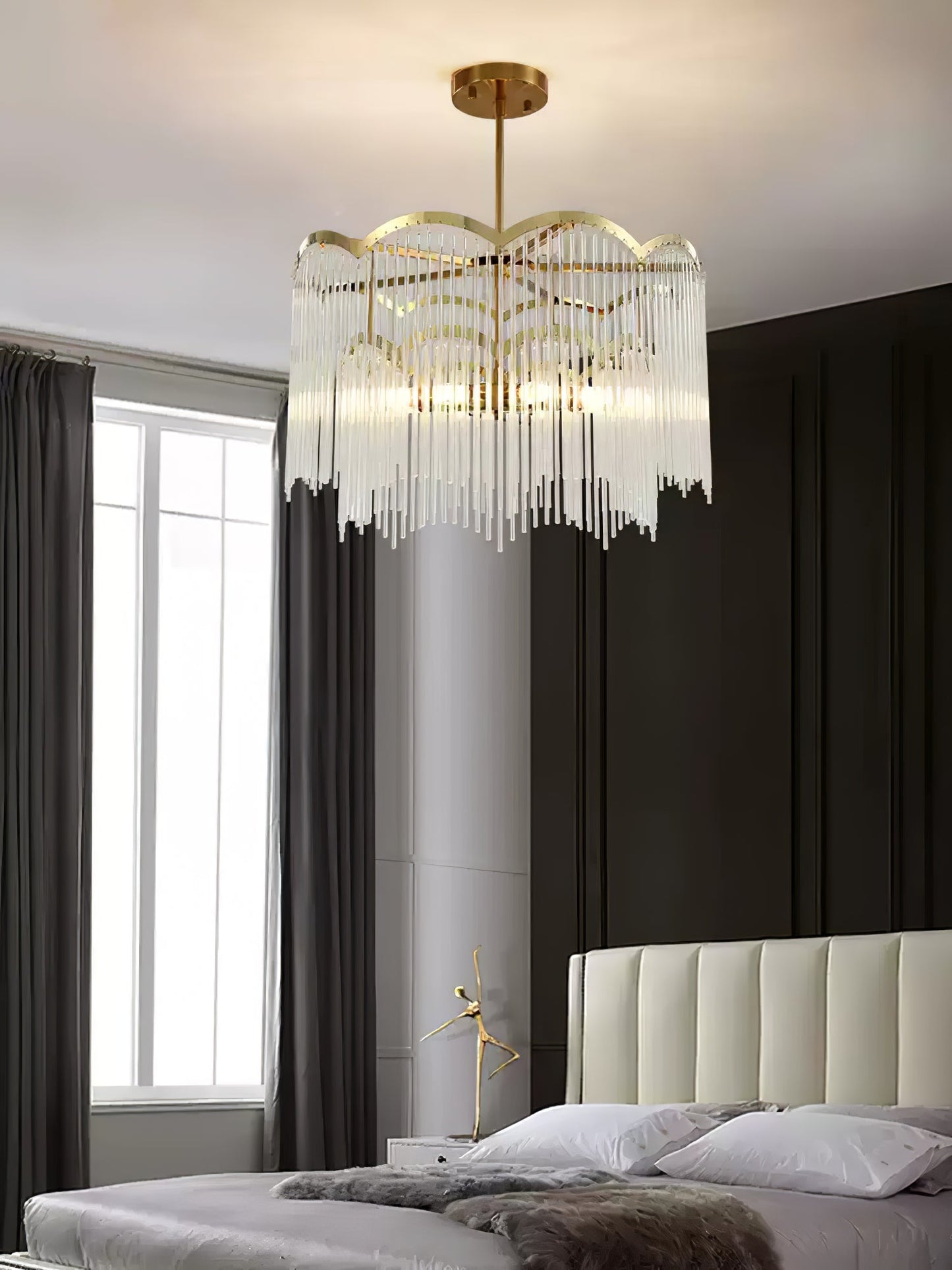 Elegant Maria Theresa Chandelier - Crystal Accents & Adjustable Height