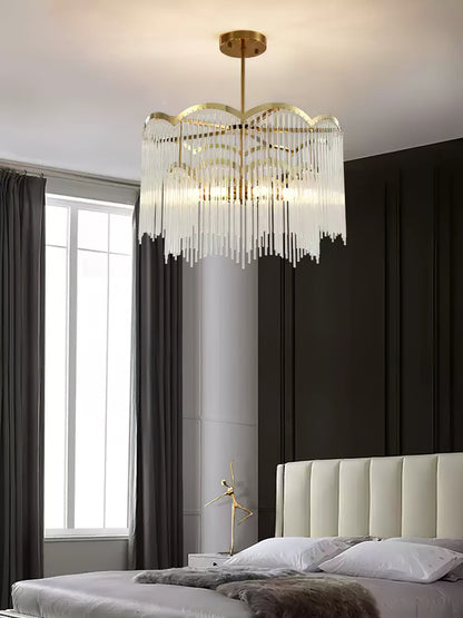 Elegant Maria Theresa Chandelier - Crystal Accents & Adjustable Height