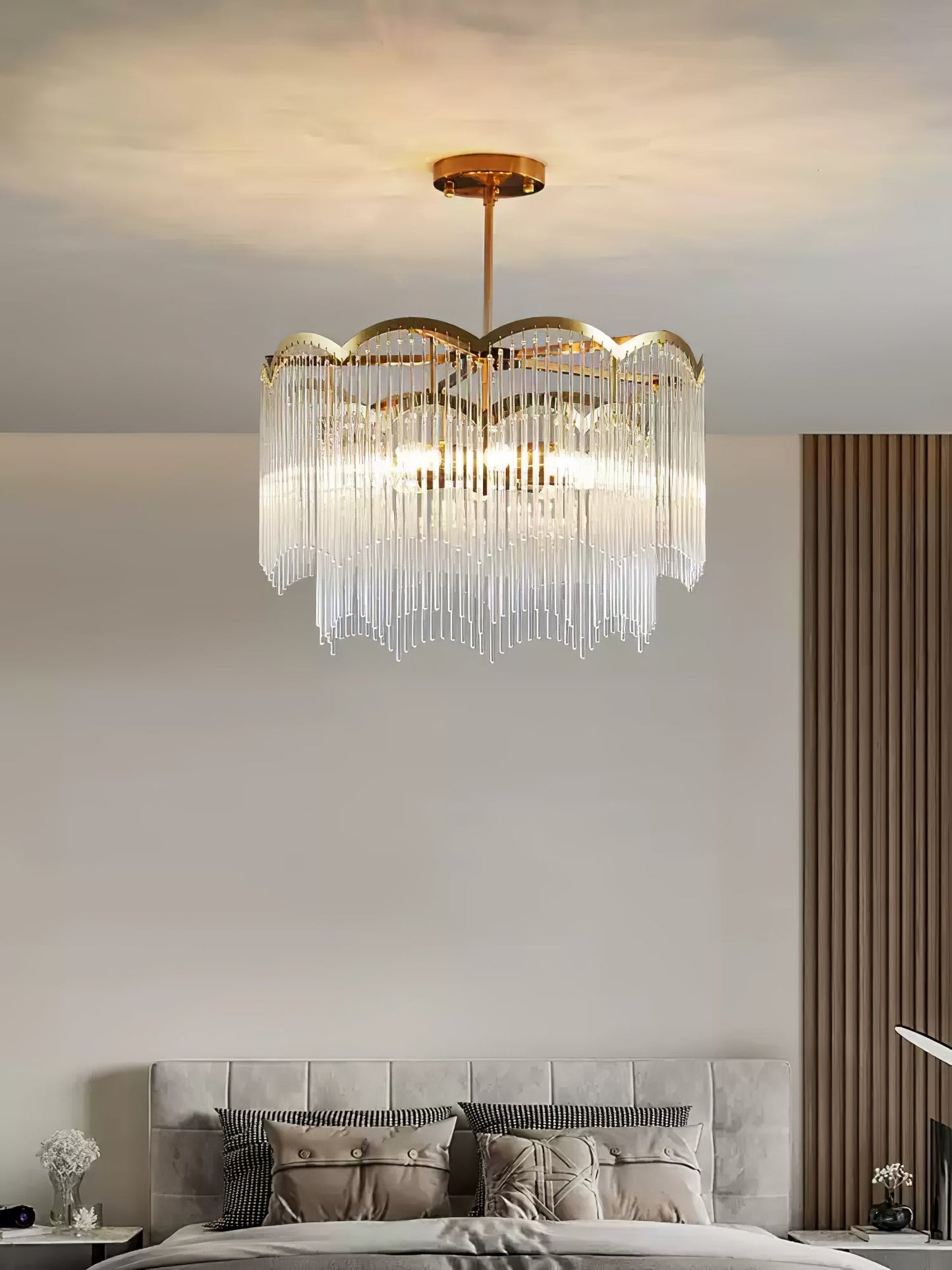 Elegant Maria Theresa Chandelier - Crystal Accents & Adjustable Height