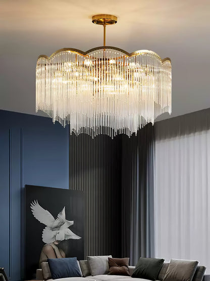 Elegant Maria Theresa Chandelier - Crystal Accents & Adjustable Height