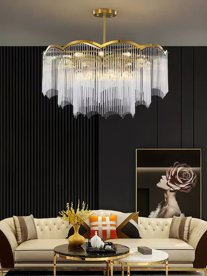 Elegant Maria Theresa Chandelier - Crystal Accents & Adjustable Height