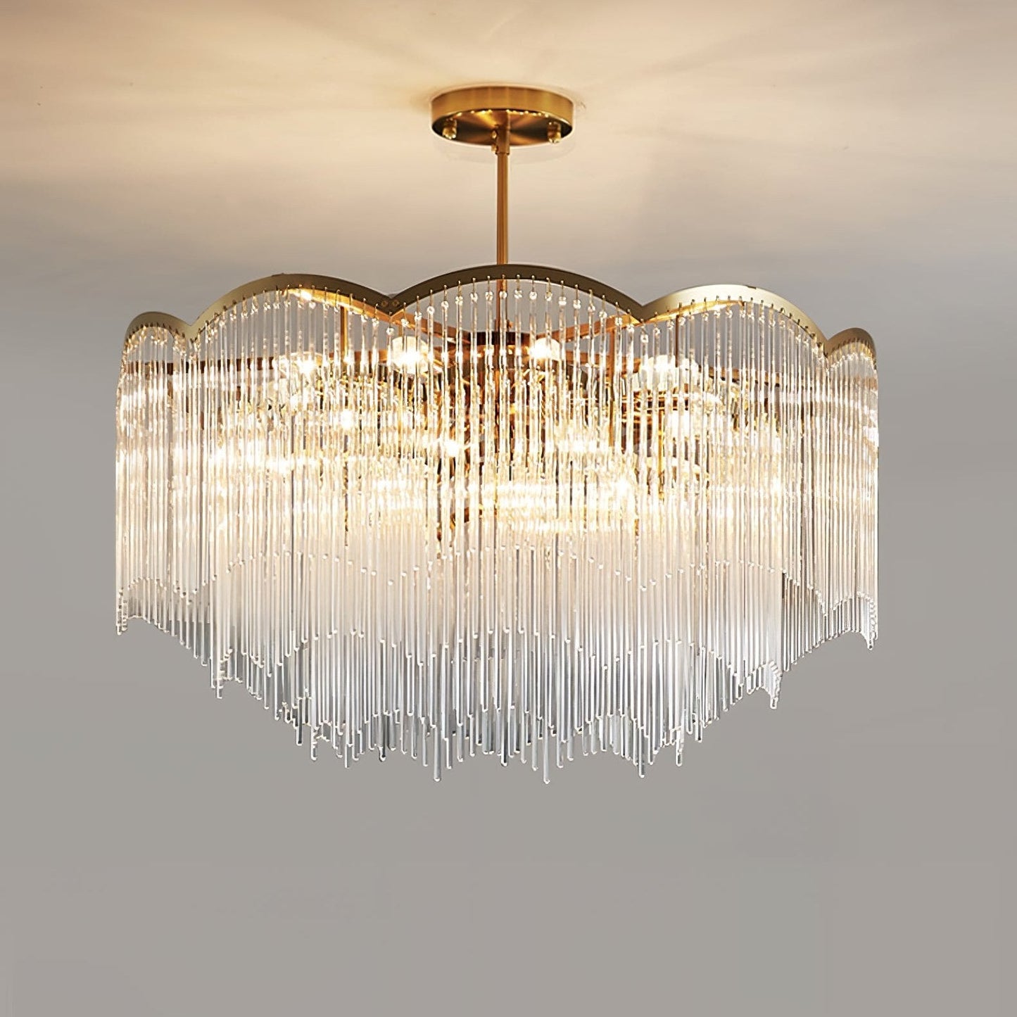 Elegant Maria Theresa Chandelier - Crystal Accents & Adjustable Height