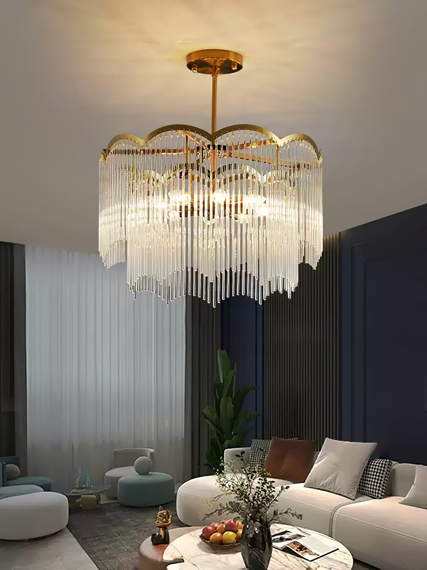 Elegant Maria Theresa Chandelier - Crystal Accents & Adjustable Height
