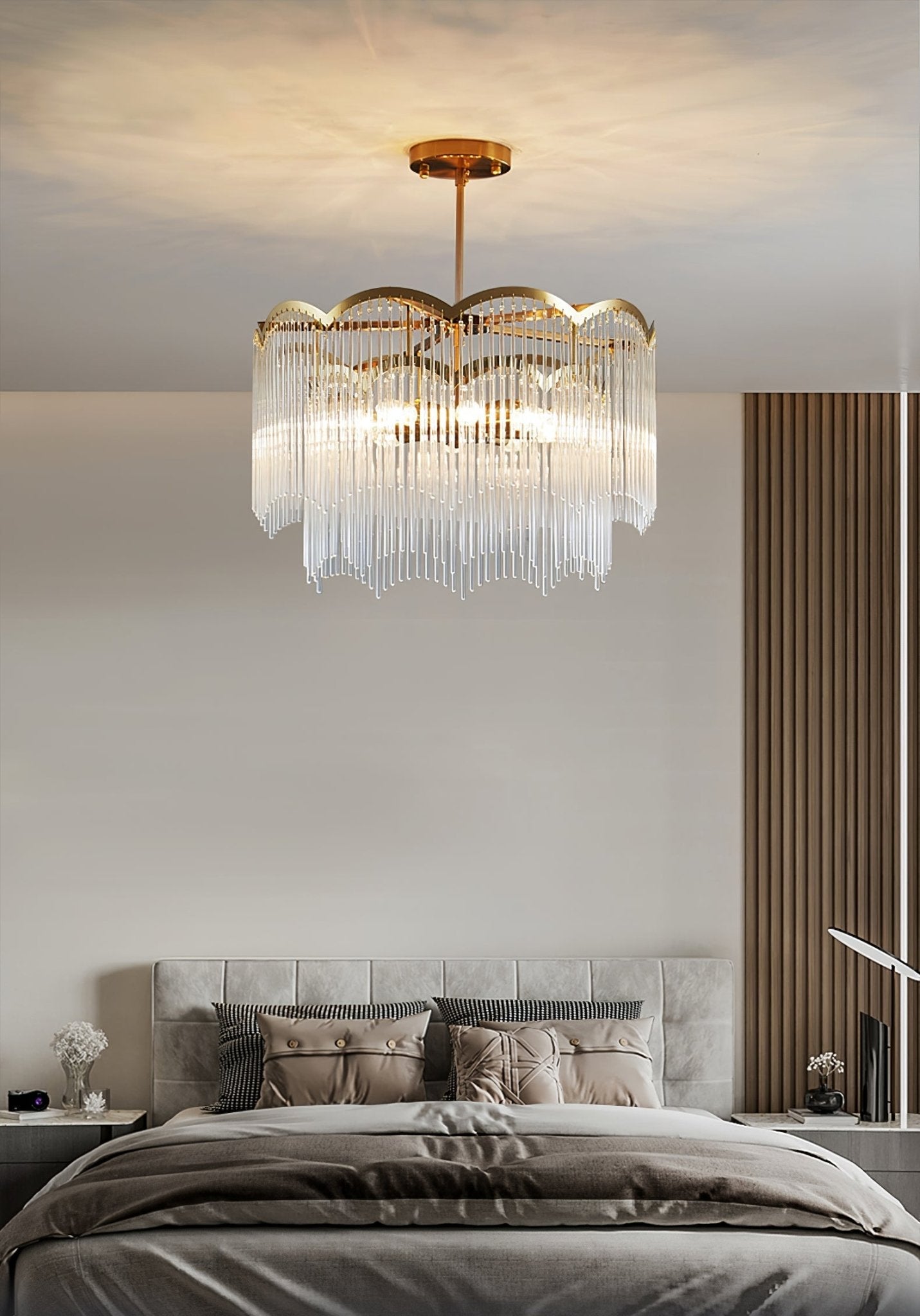 Elegant Maria Theresa Chandelier - Crystal Accents & Adjustable Height