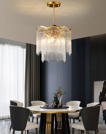 Elegant Maria Theresa Chandelier - Crystal Accents & Adjustable Height