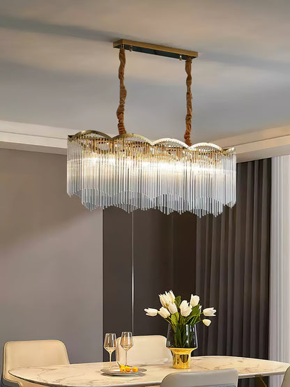 Elegant Maria Theresa Chandelier - Crystal Accents & Adjustable Height