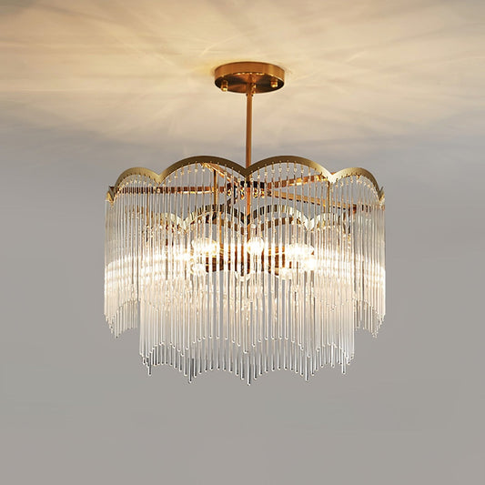 Elegant Maria Theresa Chandelier - Crystal Accents & Adjustable Height