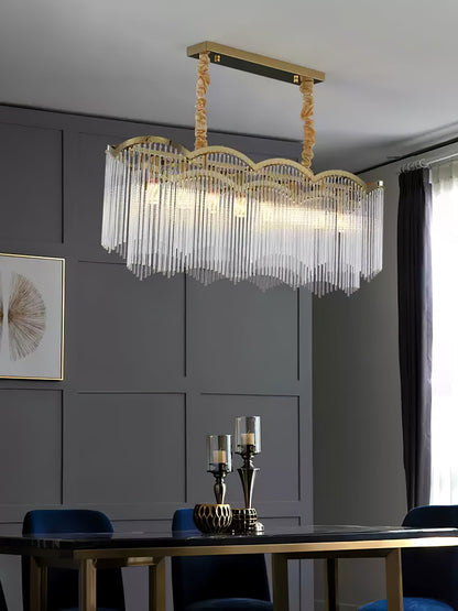 Elegant Maria Theresa Chandelier - Crystal Accents & Adjustable Height