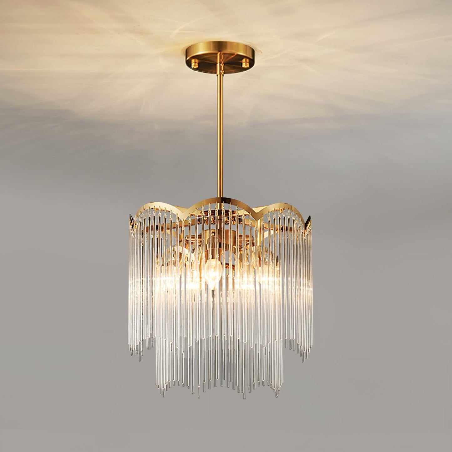 Elegant Maria Theresa Chandelier - Crystal Accents & Adjustable Height