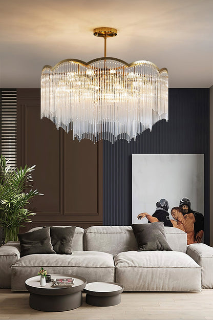 Elegant Maria Theresa Chandelier - Crystal Accents & Adjustable Height