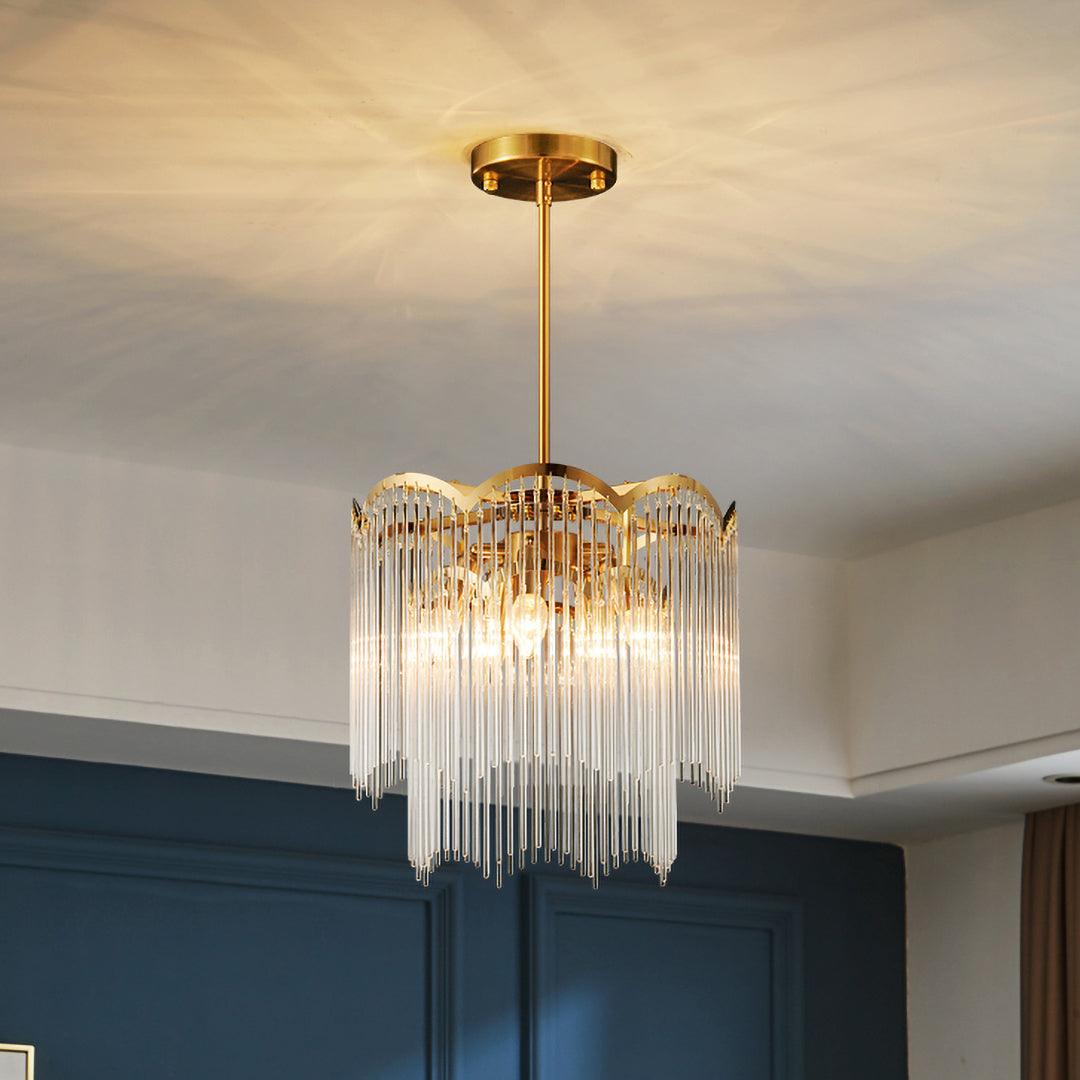 Elegant Maria Theresa Chandelier - Crystal Accents & Adjustable Height
