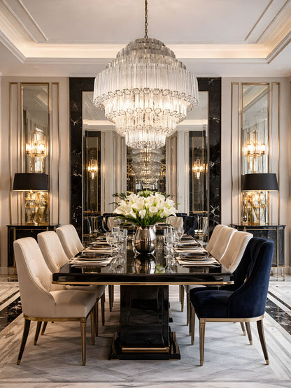 Grande Palermo Crystal Chandelier - Elegant Design, Adjustable Height