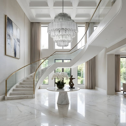 Grande Palermo Crystal Chandelier - Elegant Design, Adjustable Height