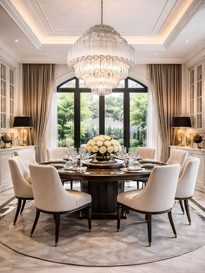 Grande Palermo Crystal Chandelier - Elegant Design, Adjustable Height