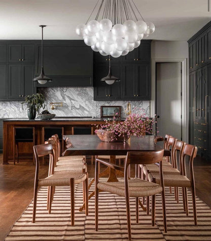 Modern Bubble Chandelier - Elegant Design with Adjustable Height & LED