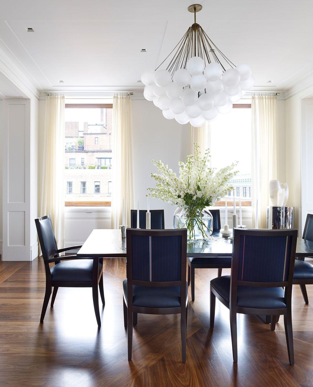 Modern Bubble Chandelier - Elegant Design with Adjustable Height & LED