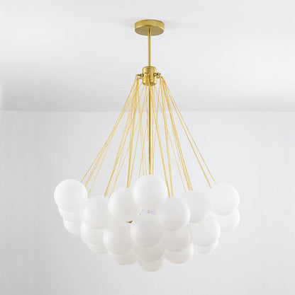 Modern Bubble Chandelier - Elegant Design with Adjustable Height & LED