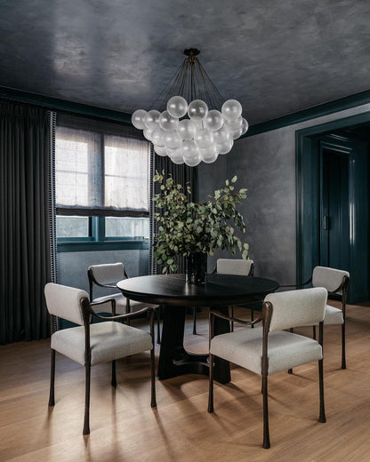 Modern Bubble Chandelier - Elegant Design with Adjustable Height & LED