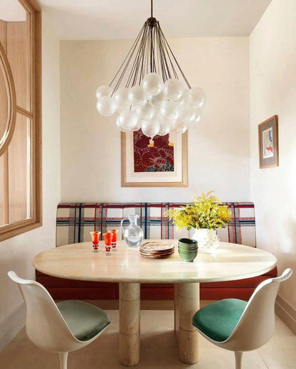 Modern Bubble Chandelier - Elegant Design with Adjustable Height & LED