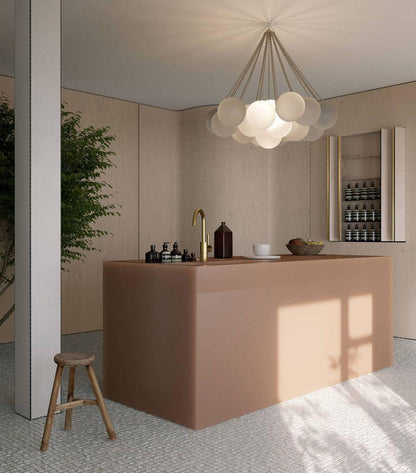 Modern Bubble Chandelier - Elegant Design with Adjustable Height & LED