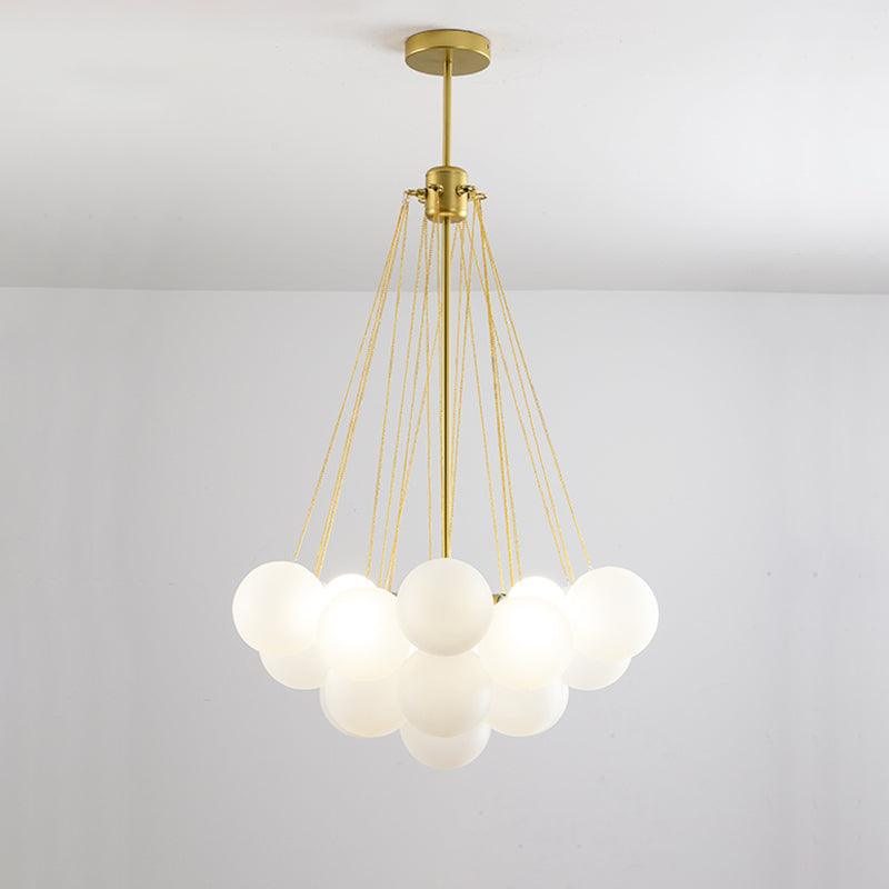 Modern Bubble Chandelier - Elegant Design with Adjustable Height & LED