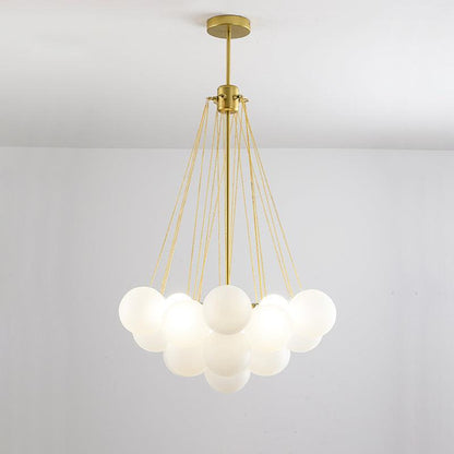 Modern Bubble Chandelier - Elegant Design with Adjustable Height & LED