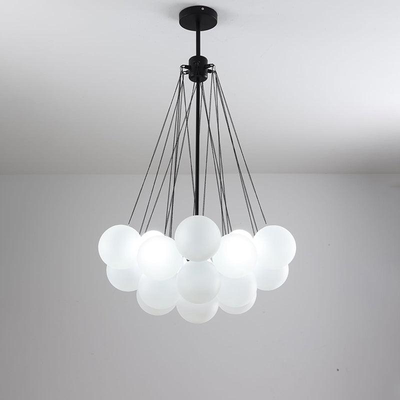 Modern Bubble Chandelier - Elegant Design with Adjustable Height & LED