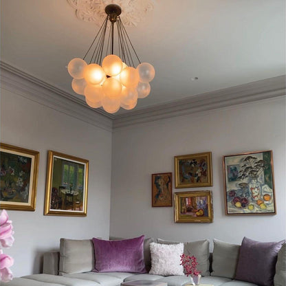 Modern Bubble Chandelier - Elegant Design with Adjustable Height & LED