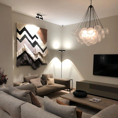Modern Bubble Chandelier - Elegant Design with Adjustable Height & LED