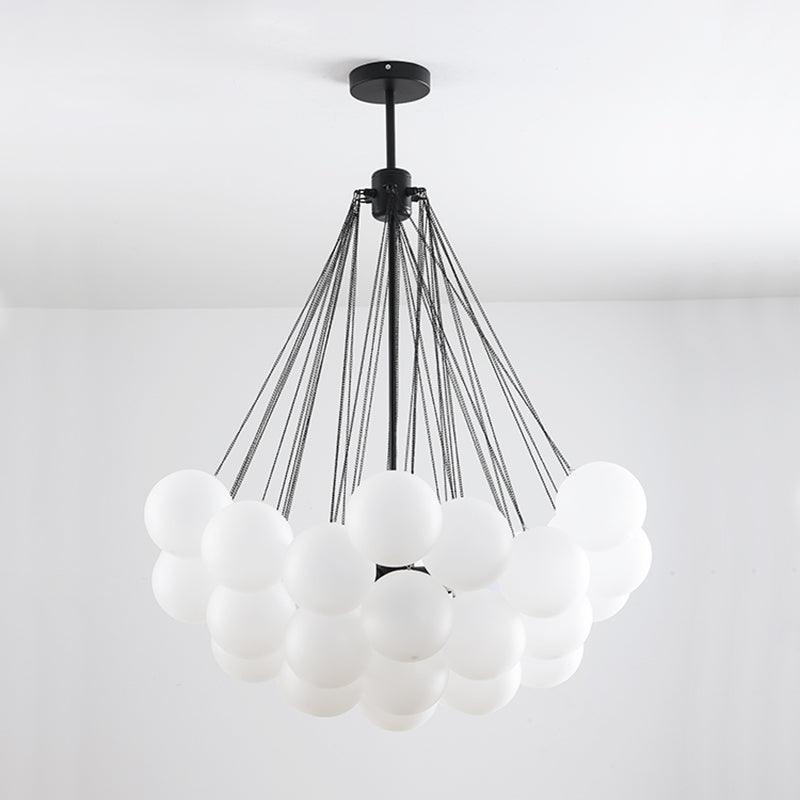 Modern Bubble Chandelier - Elegant Design with Adjustable Height & LED