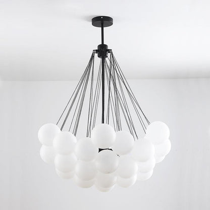 Modern Bubble Chandelier - Elegant Design with Adjustable Height & LED