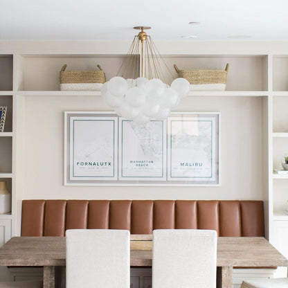 Modern Bubble Chandelier - Elegant Design with Adjustable Height & LED