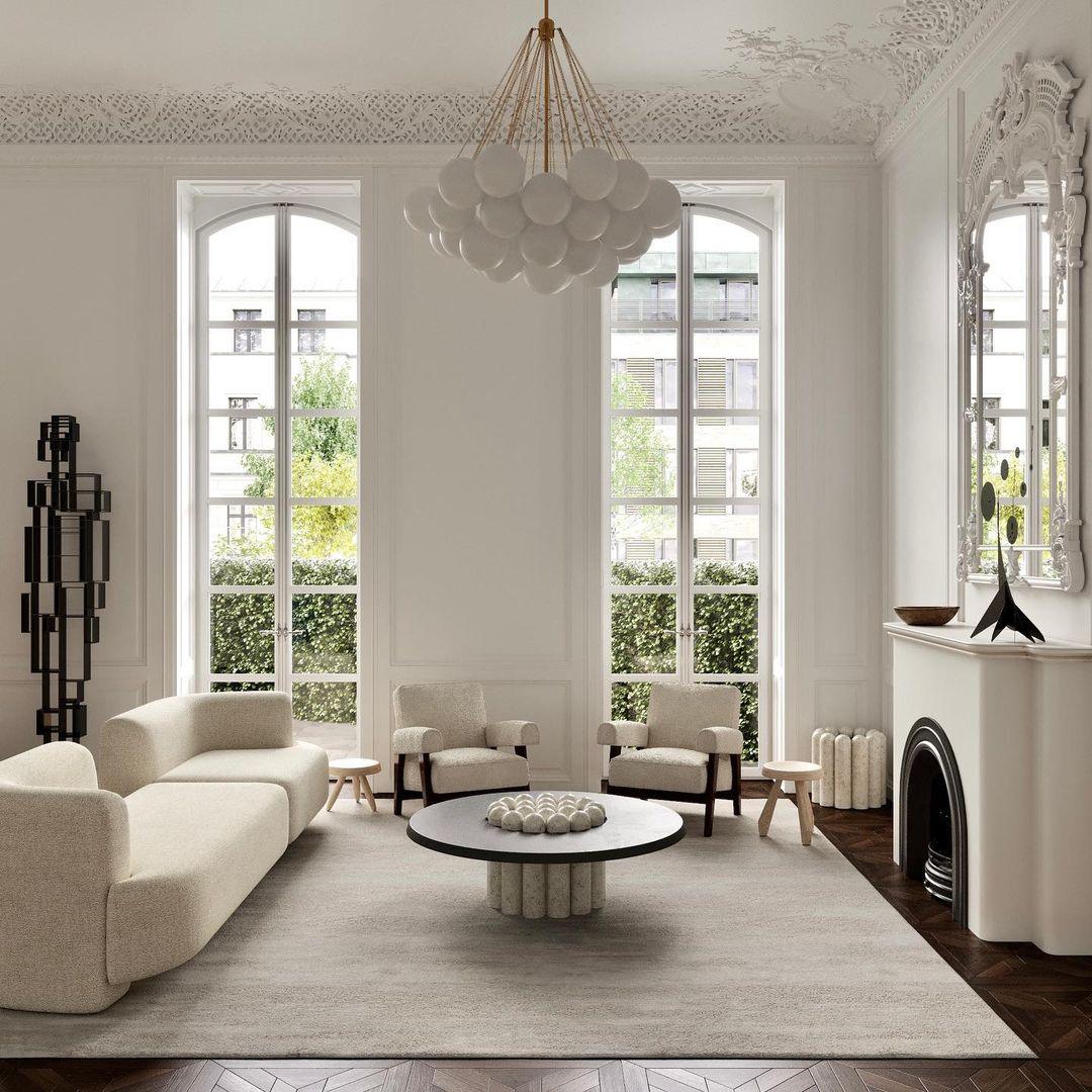 Modern Bubble Chandelier - Elegant Design with Adjustable Height & LED