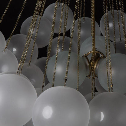Modern Bubble Chandelier - Elegant Design with Adjustable Height & LED