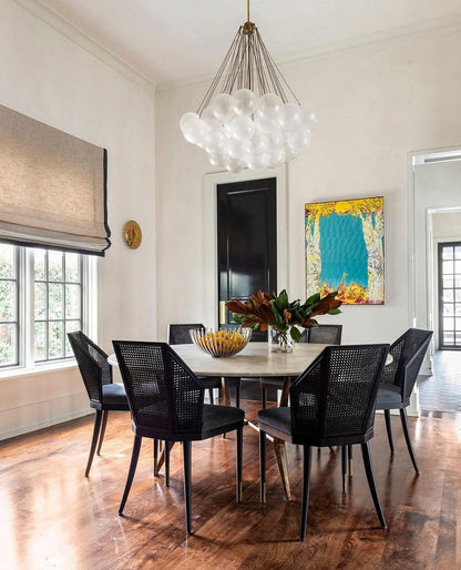 Modern Bubble Chandelier - Elegant Design with Adjustable Height & LED