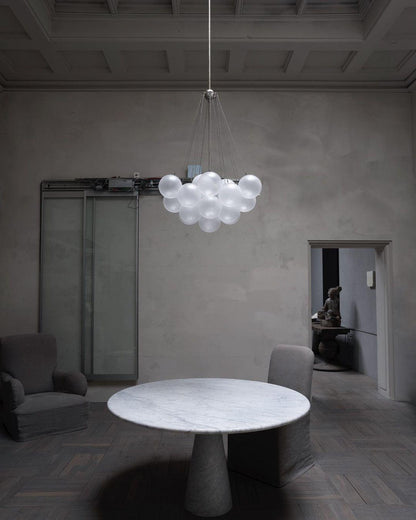 Modern Bubble Chandelier - Elegant Design with Adjustable Height & LED