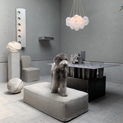 Modern Bubble Chandelier - Elegant Design with Adjustable Height & LED